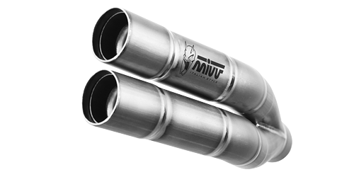 MIVV HONDA CB 1000 R 2008 > 2017 Double Gun Stainless Steel SLIP-ON H.041.LDGX