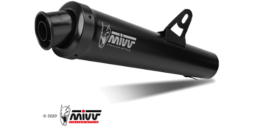 MIVV HONDA HORNET 600 2003 > 2006 X-Cone Black Stainless Steel SLIP-ON H.020.LC3B
