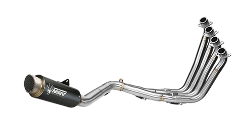 MIVV HONDA CB 650 F 2014 > 2018 GP PRO Black Stainless Steel FULL SYSTEM H.055.LXBP