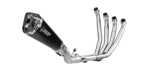 MIVV HONDA CB 650 R 2019 > 2023 Delta Race Black Stainless Steel FULL SYSTEM H.072.LDRB