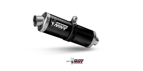 MIVV YAMAHA TENERE' 700 2019 > 2024 Oval Black Stainless Steel SLIP-ON Y.064.LZ