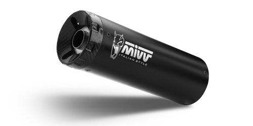 MIVV ROYAL ENFIELD HNTR 350 2022 > 2024 HR-1 Short Carbon Backplate SLIP-ON RE.005.LH1BC
