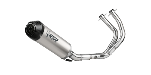 MIVV KAWASAKI NINJA 650 2017 > 2023 Oval Titanium with Carbon cap FULL SYSTEM K.044.L4C