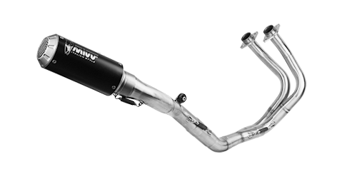 MIVV KAWASAKI NINJA 650 2017 > 2023 MK3 Black Stainless Steel FULL SYSTEM K.044.SM3B