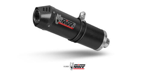 MIVV KAWASAKI VERSYS 650 2021 > 2023 Oval Carbon with Carbon cap FULL SYSTEM K.055.L3C