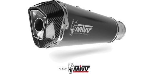 MIVV KAWASAKI VERSYS 650 2024 > 2026 Delta Race Black Stainless Steel FULL SYSTEM K.059.LDRB