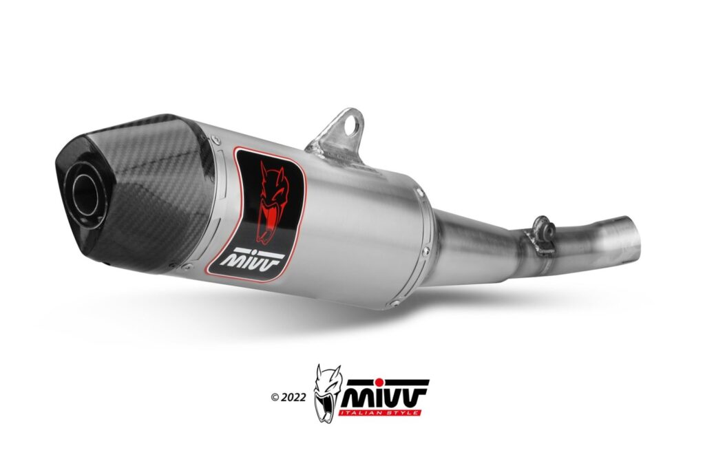 MIVV HONDA CRF 450 R 2021 > 2024 STR-1 Titanium SLIP-ON M.HO.034.S4C