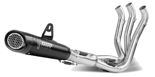 MIVV TRIUMPH TRIDENT 660 2021 > 2024 X-M5 Black Stainless Steel FULL SYSTEM T.022.SC5B