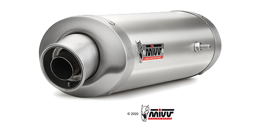 MIVV YAMAHA YZF 1000 R1 2004 > 2006 Oval Stainless Steel 2 SLIP-ON UY.016.LX1