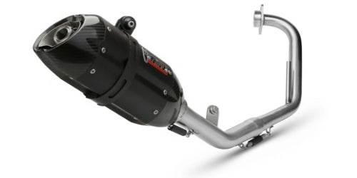 MIVV YAMAHA YZF R125 2008 > 2013 Suono Black Stainless Steel FULL SYSTEM Y.030.L9