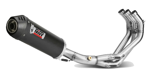 MIVV YAMAHA MT-09 / SP / FZ-09 2013 > 2020 Oval Carbon with Carbon cap FULL SYSTEM Y.042.L3C