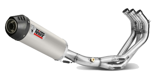 MIVV YAMAHA MT-09 / SP / FZ-09 2013 > 2020 Oval Titanium with Carbon cap FULL SYSTEM Y.042.L4C