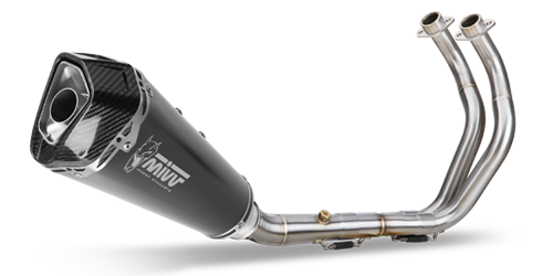 MIVV YAMAHA MT-07 / FZ-07 2021 > 2024 Delta Race Black Stainless Steel FULL SYSTEM Y.074.LDRB