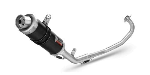 MIVV YAMAHA YZF R125 2014 > 2018 GP Black Stainless Steel FULL SYSTEM Y.047.LXB