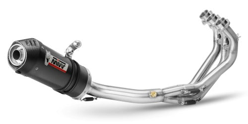 MIVV YAMAHA TRACER 900 / TRACER 900 GT / FJ-09 2015 > 2020 Oval Carbon with Carbon cap FULL SYSTEM Y.049.L3C