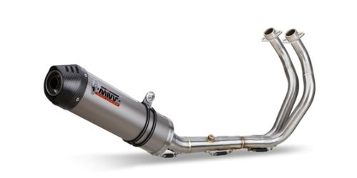 MIVV YAMAHA XSR 700 2016 > 2020 Oval Titanium with Carbon cap FULL SYSTEM Y.053.L4C