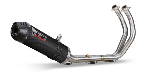 MIVV YAMAHA TRACER 7 / GT 2021 > 2024 Oval Carbon with Carbon cap FULL SYSTEM Y.058.L3C