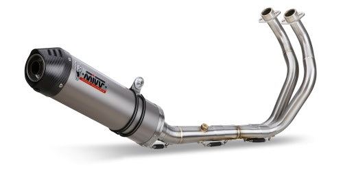 MIVV YAMAHA TRACER 7 / GT 2021 > 2024 Oval Titanium with Carbon cap FULL SYSTEM Y.058.L4C