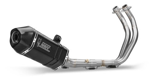 MIVV YAMAHA TRACER 7 / GT 2021 > 2024 Speed Edge Black Stainless Steel FULL SYSTEM Y.058.LRB