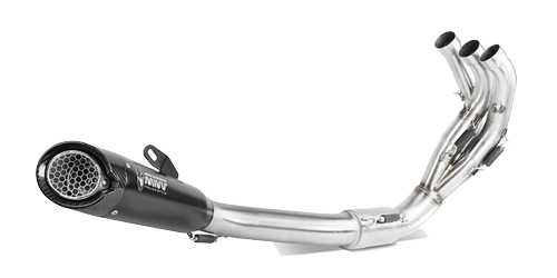 MIVV YAMAHA MT-09 / SP / FZ-09 2021 > 2023 X-M5 Black Stainless Steel FULL SYSTEM Y.068.SC5B