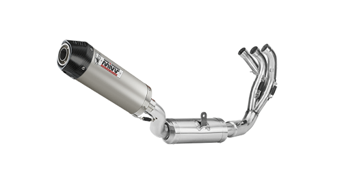 MIVV YAMAHA TRACER 9 / GT / GT+ 2021 > 2024 Oval Titanium with Carbon cap FULL SYSTEM Y.069.L4C