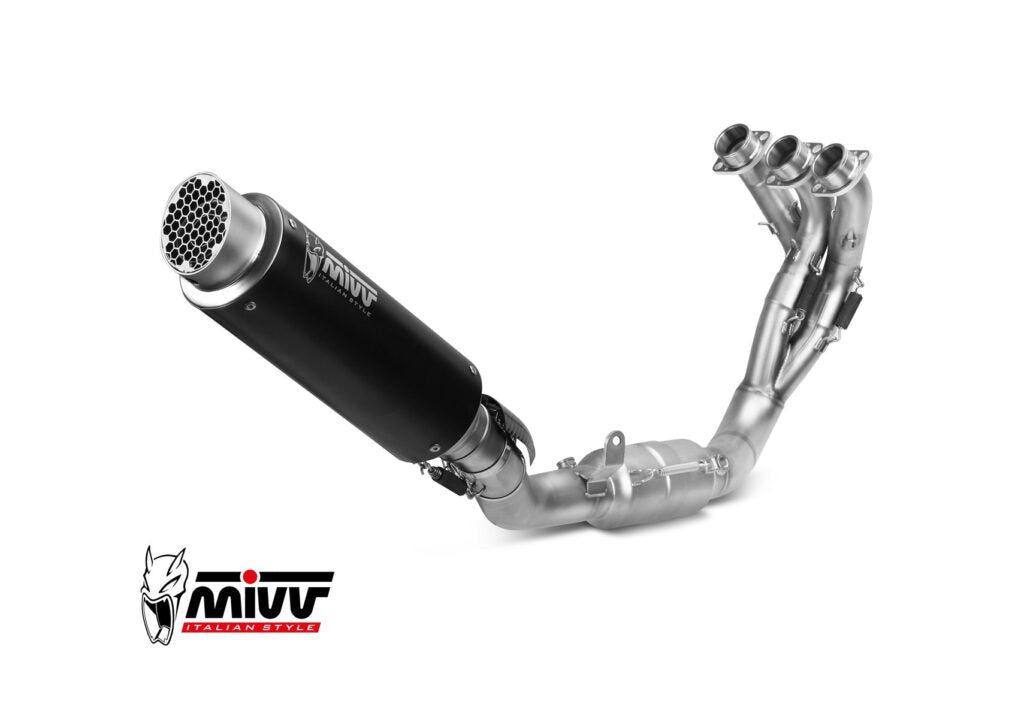 MIVV YAMAHA MT-09 / SP / FZ-09 2024 > 2026 GP PRO Black Stainless Steel FULL SYSTEM Y.078.LXBP