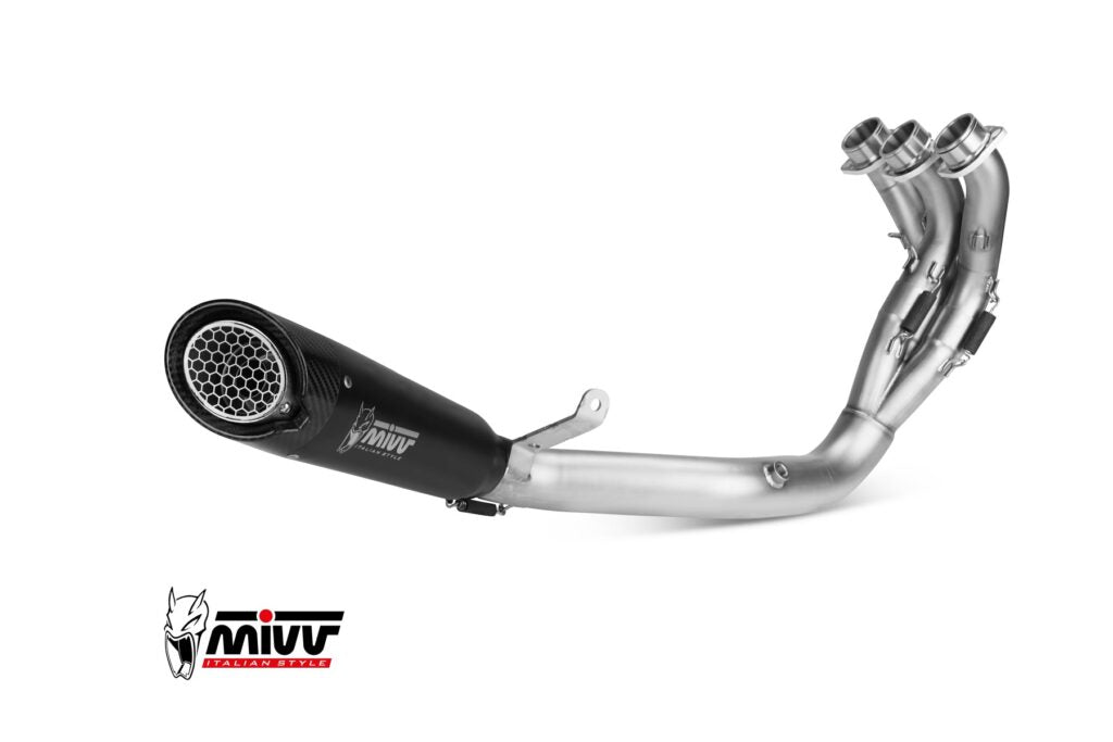 MIVV YAMAHA MT-09 / SP / FZ-09 2024 > 2026 X-M5 Black Stainless Steel FULL SYSTEM Y.079.SC5B