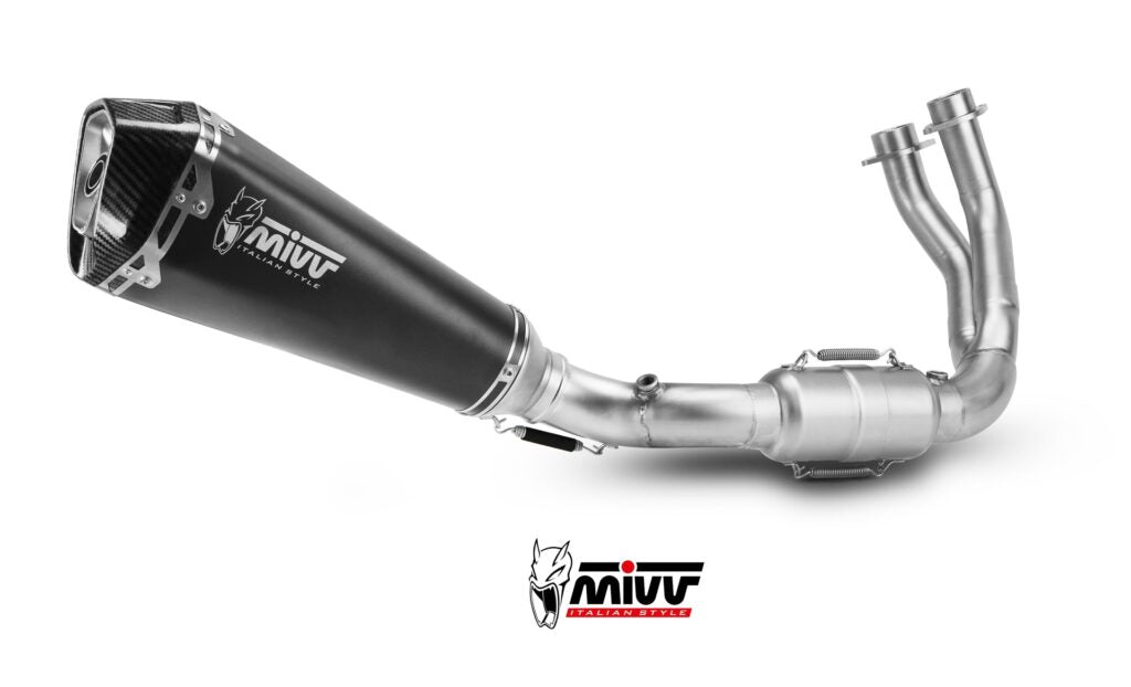 MIVV YAMAHA MT-07 / FZ-07 2025 > 2026 Delta Race Black Stainless Steel FULL SYSTEM Y.083.LDRB