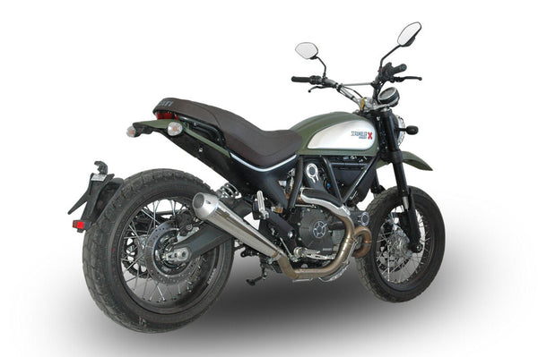 QD EXHAUST Ducati Scrambler Slip-On Euro 3 - MaXcone + Catalist converter product image