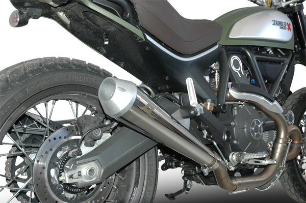 QD EXHAUST Ducati Scrambler Slip-On Euro 3 - MaXcone + Catalist converter product image