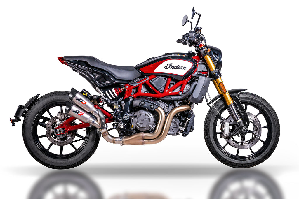 QD EXHAUST INDIAN FTR 1200 twin Gunshot Euro 4 - decat pipe product image