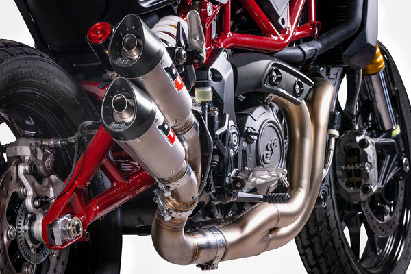 QD EXHAUST INDIAN FTR 1200 twin Gunshot Euro 4 - decat pipe product image