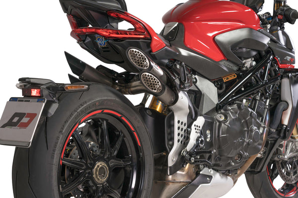 QD EXHAUST Mv Agusta Brutale 1000 RR/RS Power-Gun EURO 4 – EURO 5 - Power Gun Dark Bronze product image