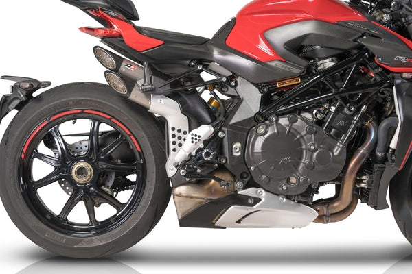 QD EXHAUST Mv Agusta Brutale 1000 RR/RS Power-Gun EURO 4 – EURO 5 - Power Gun Dark Bronze product image