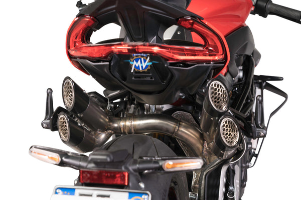 QD EXHAUST Mv Agusta Brutale 1000 RR/RS Power-Gun EURO 4 – EURO 5 - Power Gun Dark Bronze product image