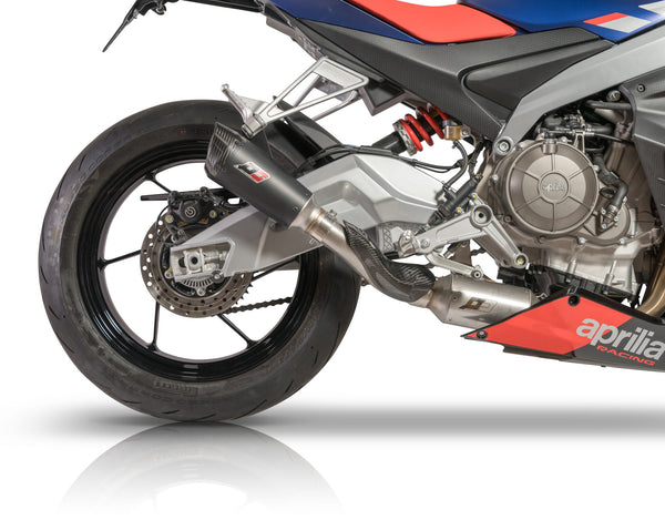 QD EXHAUST full exhaust system slip-on titanium Gunshot Dark Matter / Tri-Cone - TITANIUM TRI CONE product image