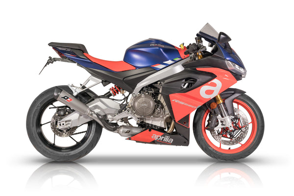 QD EXHAUST full exhaust system slip-on titanium Gunshot Dark Matter / Tri-Cone - TITANIUM TRI CONE product image
