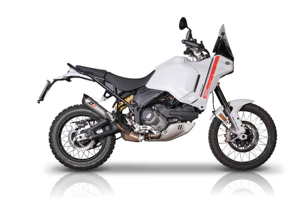 QD EXHAUST Desert X Slip-on Tri-Cone Titanium Carbon - Slip On Tri Cone Titanium Carbon product image