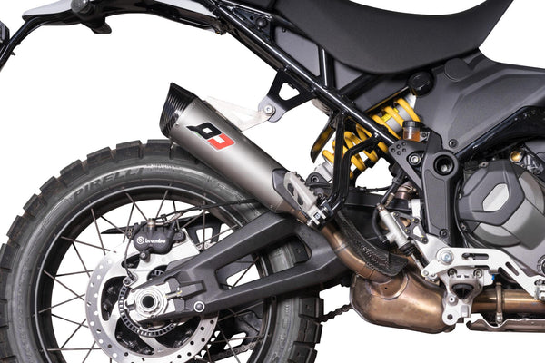 QD EXHAUST Desert X Slip-on Tri-Cone Titanium Carbon - Slip On Tri Cone Titanium Carbon product image
