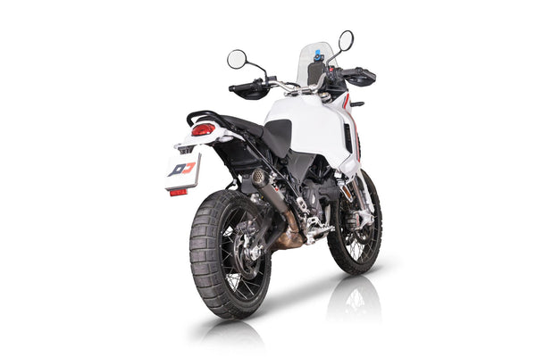 QD EXHAUST Desert X Slip-on Tri-Cone Titanium Carbon - Slip On Tri Cone Titanium Carbon product image