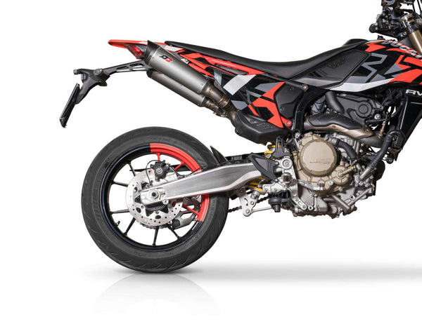 QD EXHAUST Hypermotard 698 Doppio silencer Tri Cone Titanium Carbon - Tri Cone Dark Matter product image