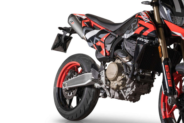 QD EXHAUST Hypermotard 698 Doppio silencer Tri Cone Titanium Carbon - Tri Cone Dark Matter product image