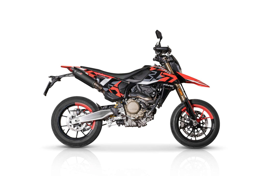 QD EXHAUST Hypermotard 698 Doppio silencer Tri Cone Titanium Carbon - Tri Cone Dark Matter product image