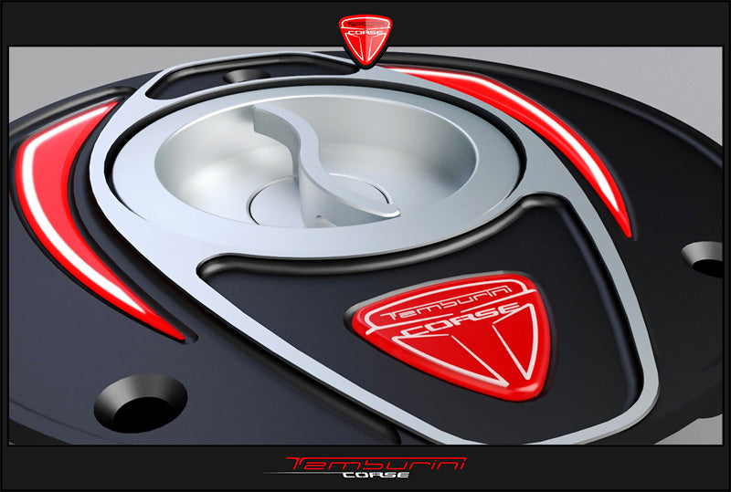Official Tamburini Corse Race Shining Black Fuel Cap product photo