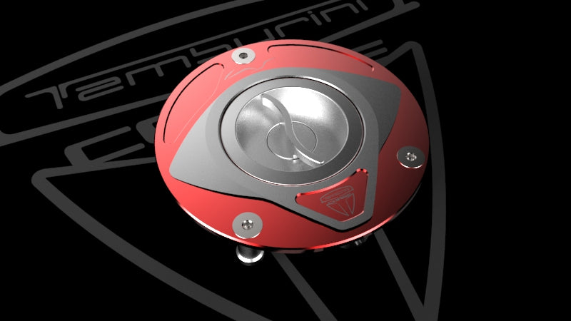 Official Tamburini Corse Race Shining Red Fuel Cap product photo