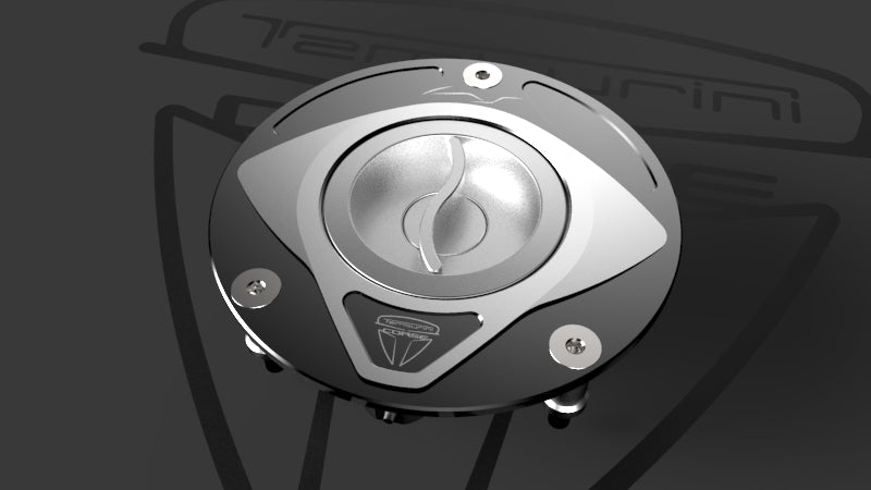 Official Tamburini Corse Race Shining Black Fuel Cap product photo