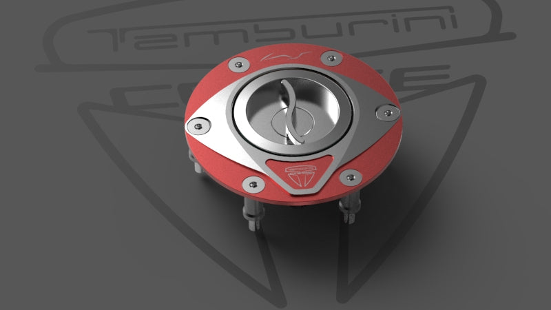 Official Tamburini Corse Race Shining Red 6-Hole Fuel Cap product photo