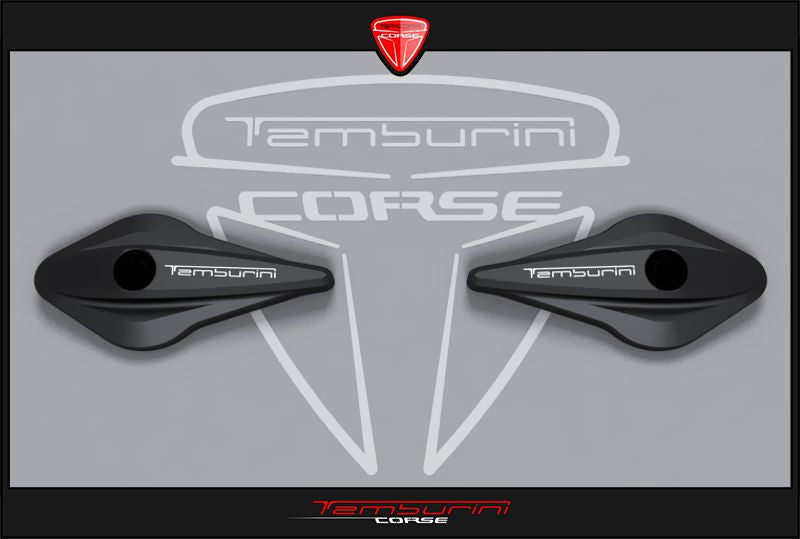 Official Tamburini Corse Black Frame Slider Kit, Pair product photo
