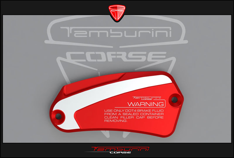 Tamburini Corse Shining Red Clutch Fluid Reservoir Cover