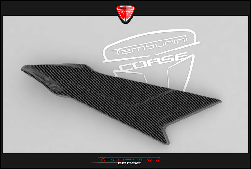 Tamburini Corse T1 Clear-Coated Carbon Left Tank Side Panel